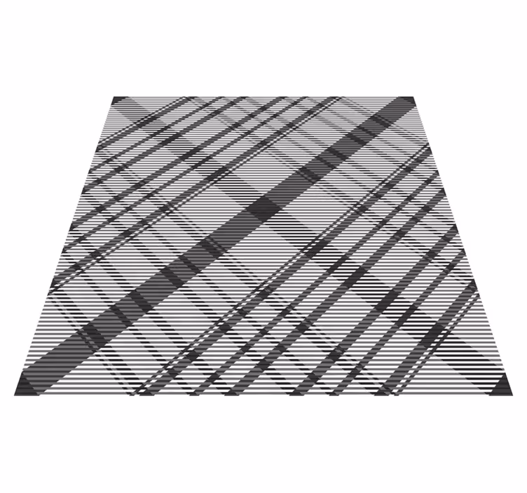 Classic Check Pattern striped vinyl carpet - TenStickers