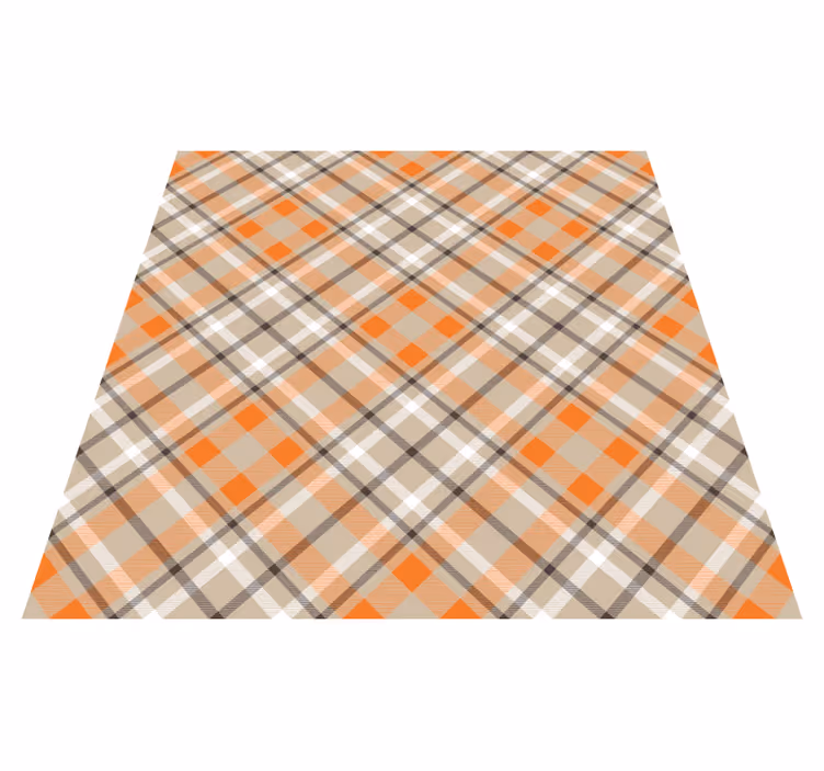 Plaid Pattern Style striped vinyl carpet - TenStickers