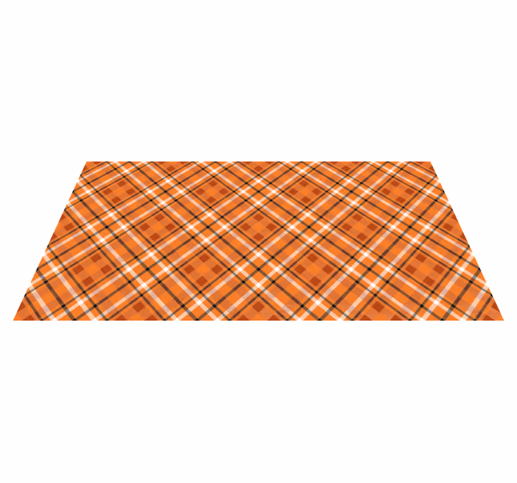 Plaid Patterned Style striped vinyl carpet - TenStickers