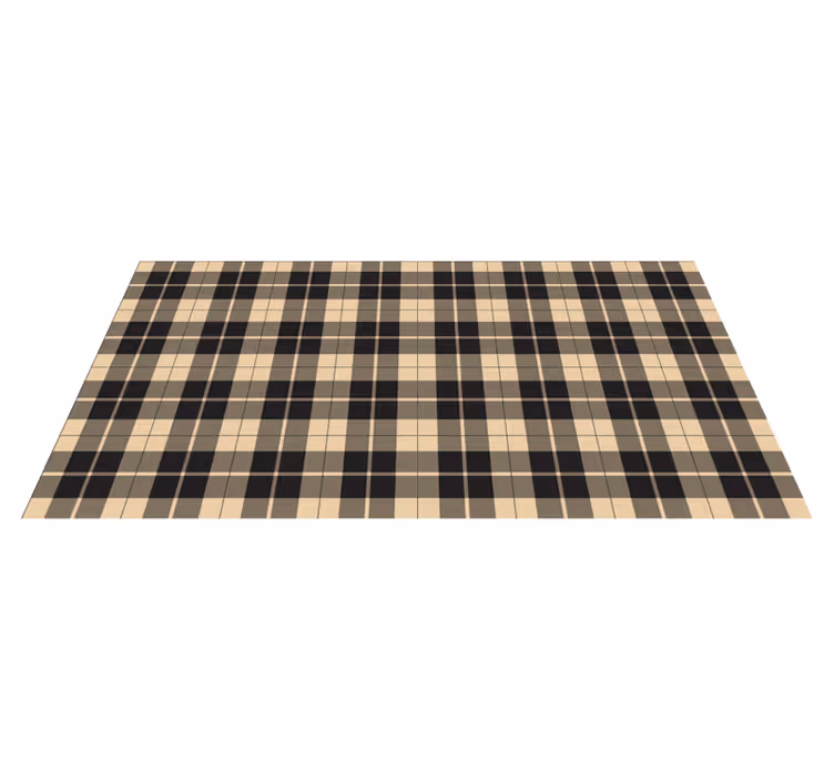 Plaid Patterned Tones striped vinyl carpet - TenStickers