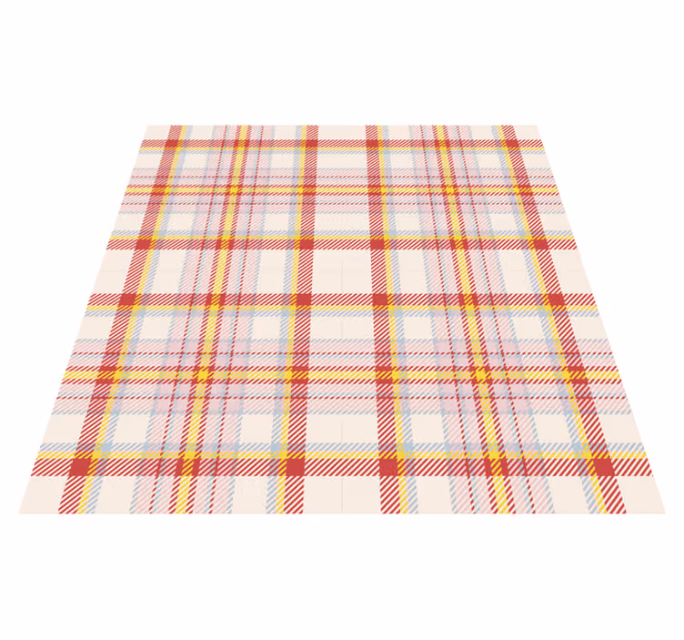 Plaid Motif Style striped vinyl carpet - TenStickers