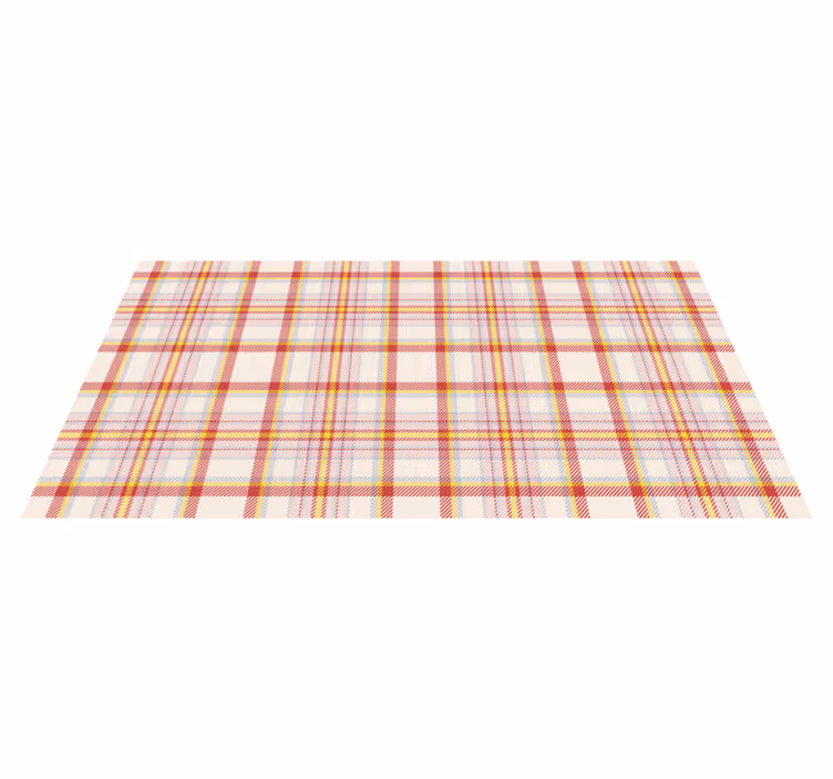 Plaid Pattern Play striped vinyl carpet - TenStickers