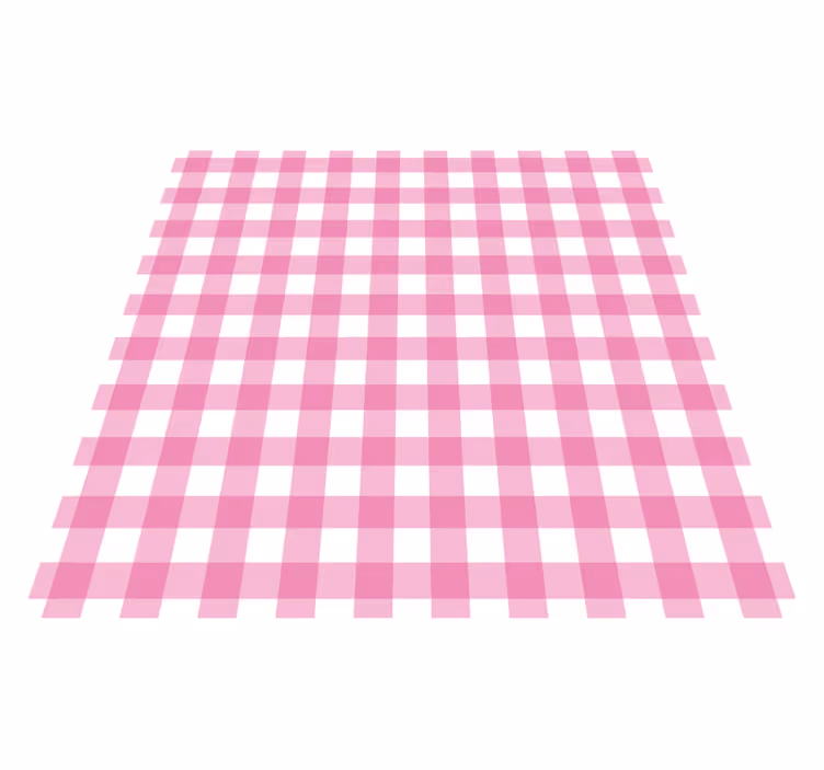 Pink Checkered Motif striped vinyl carpet - TenStickers
