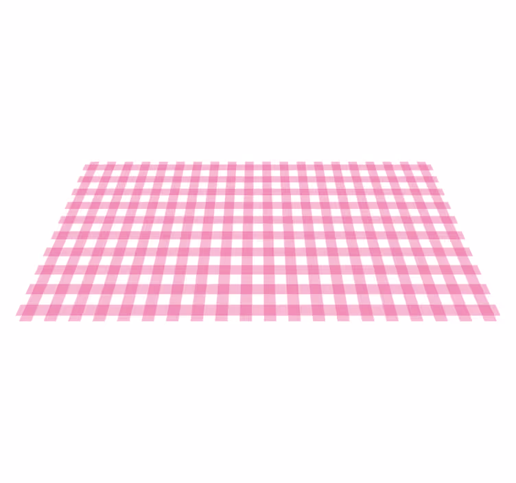 Pink Checked Motif striped vinyl carpet - TenStickers