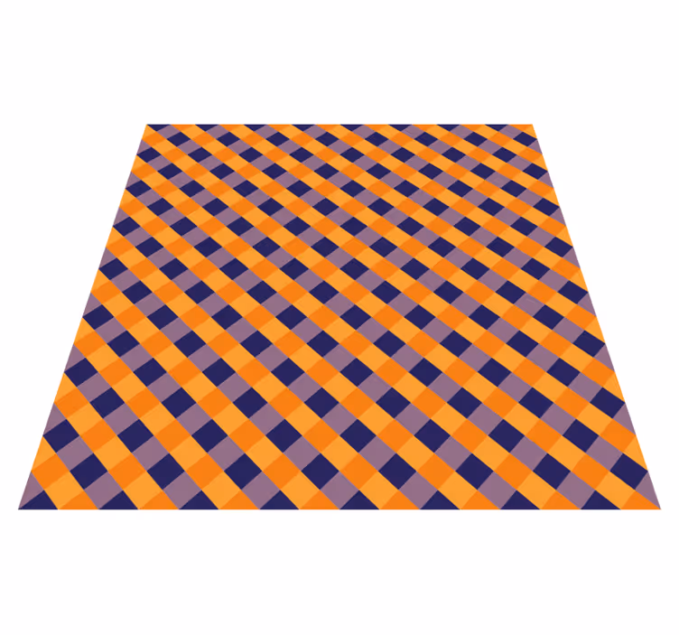Diagonal Color Blocks striped vinyl carpet - TenStickers