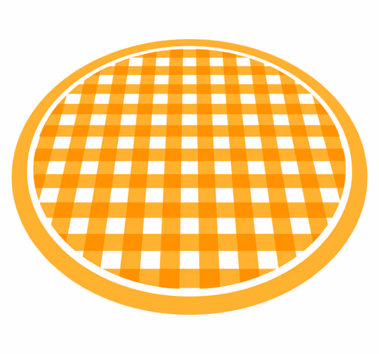 Texture vinyl carpet warm checkered design - TenStickers