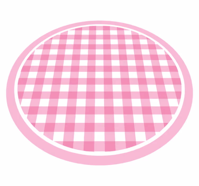Pink Checkered Style kids vinyl carpet - TenStickers