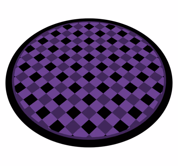 Chic Checkered Pattern modern vinyl carpet - TenStickers