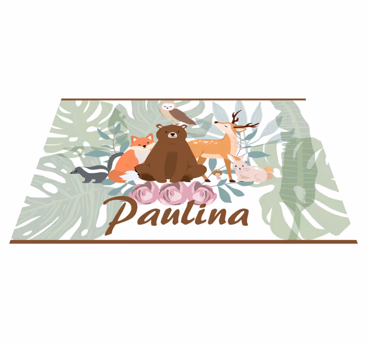 Animal Jungle custom vinyl carpet - TenStickers