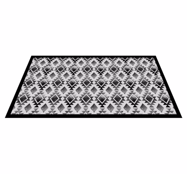 Geometric Pattern Style modern vinyl carpet - TenStickers