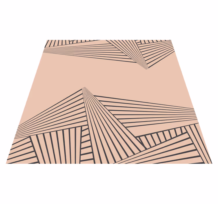 Linear Geometric Pattern modern vinyl carpet - TenStickers