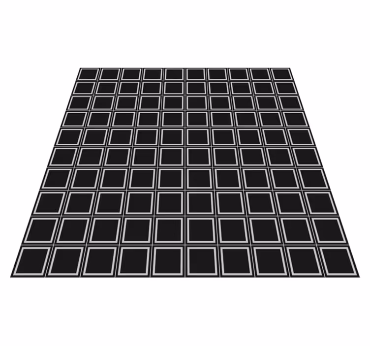 Geometric Square Arrangement tile vinyl carpet - TenStickers