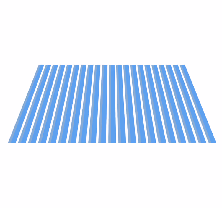 Blue and white design striped vinyl carpet - TenStickers