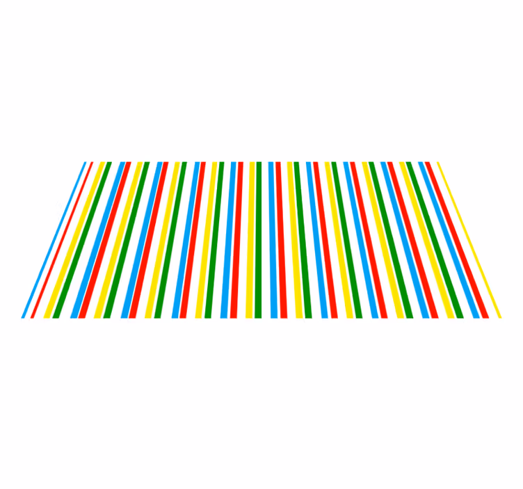 Colorful vertical pattern striped vinyl carpet - TenStickers