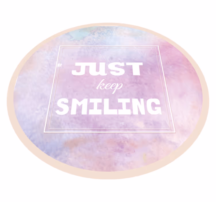 Joyful Reminder custom vinyl carpet - TenStickers