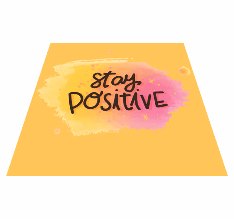 Keep optimistic custom vinyl carpet - TenStickers