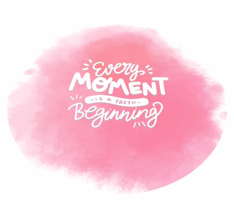 Every Moment Beginning custom vinyl carpet - TenStickers