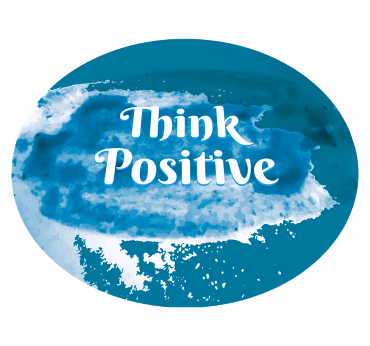 Think Positive Now custom vinyl carpet - TenStickers