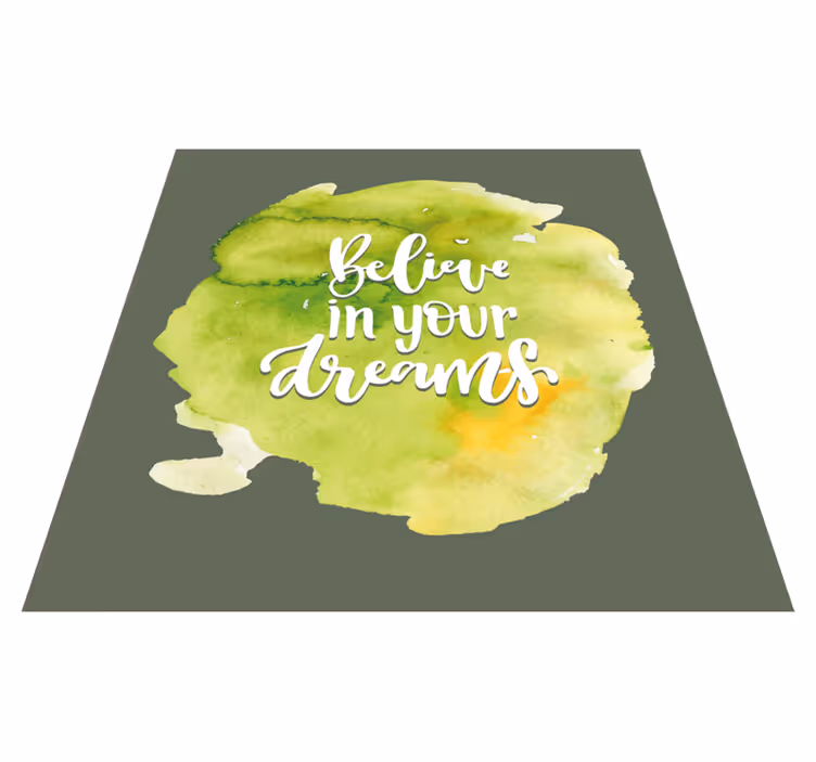 Trust in Aspirations custom vinyl carpet - TenStickers