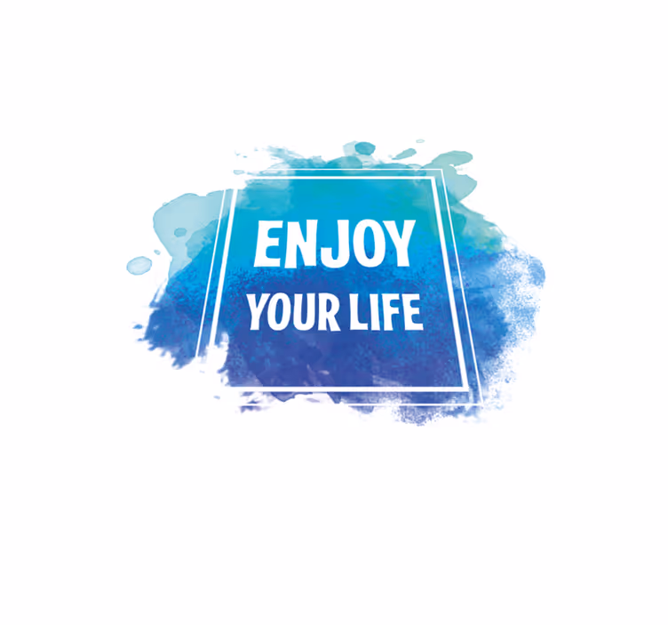 Enjoy your life custom vinyl carpet - TenStickers