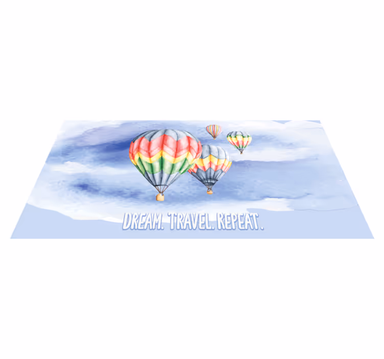 Wish journey recur minimalist vinyl carpet - TenStickers