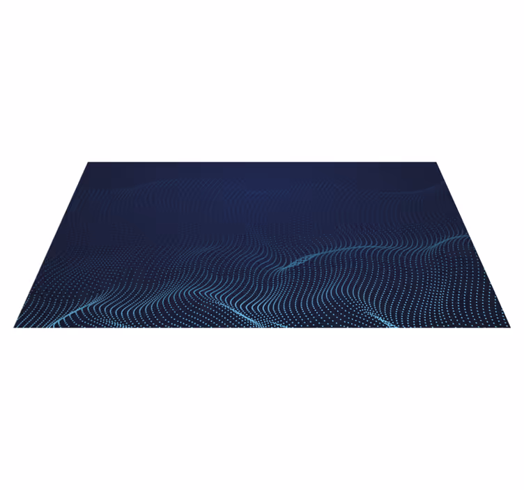 Fluid Wave Motif modern vinyl carpet - TenStickers