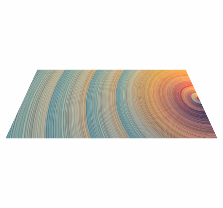 Spiral colour waves minimalist vinyl carpet - TenStickers