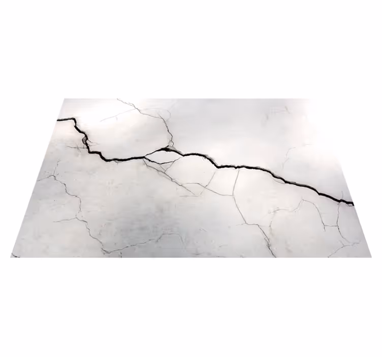 Crumpled white imitation marble vinyl carpet - TenStickers