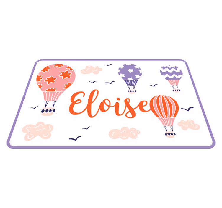 Vibrant Hot Air custom vinyl carpet - TenStickers