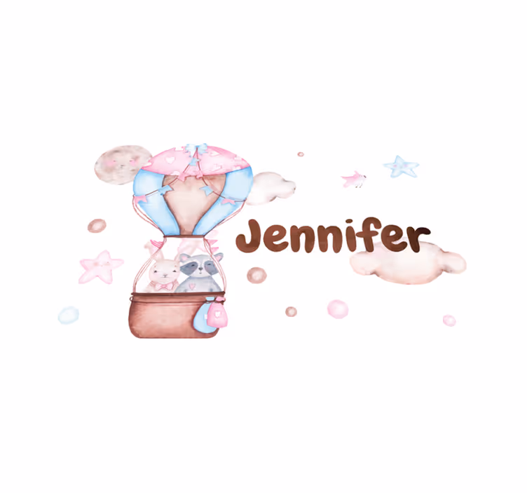Hot Air Ballooning custom vinyl carpet - TenStickers