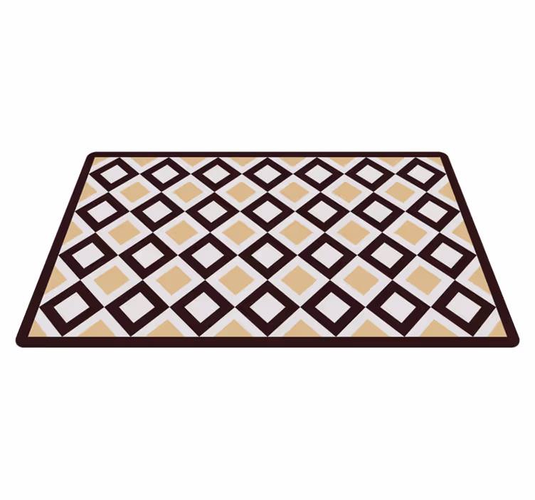 Diamon element geometric vinyl carpet - TenStickers