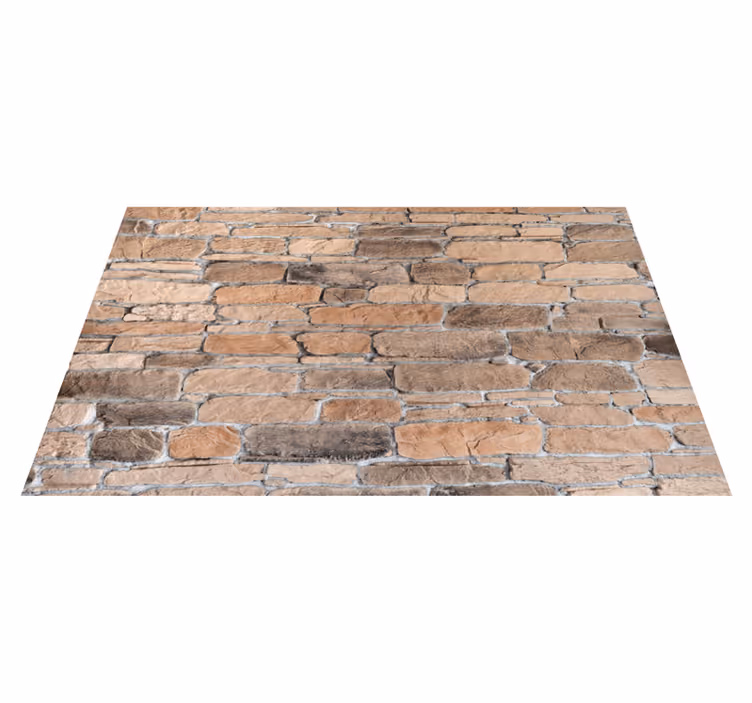 Realistic brick pattern stone effect vinyl carpet - TenStickers