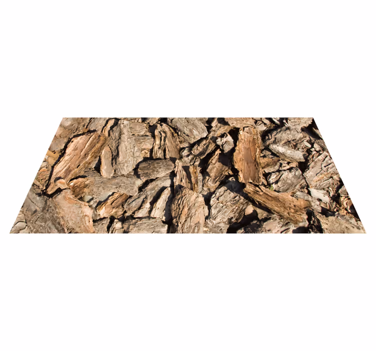 Natural bark design wood effect vinyl carpet - TenStickers