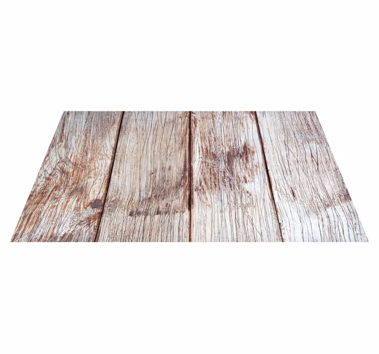 Weathered brown texture wood effect vinyl carpet - TenStickers