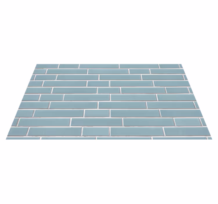 Blue Brick Motif bathroom vinyl carpet - TenStickers