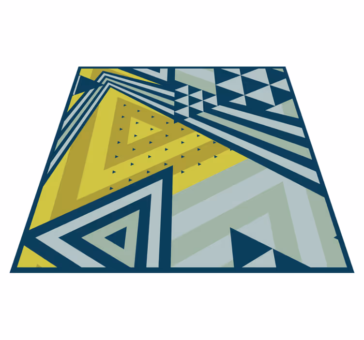 Triangular Elements geometric vinyl carpet - TenStickers