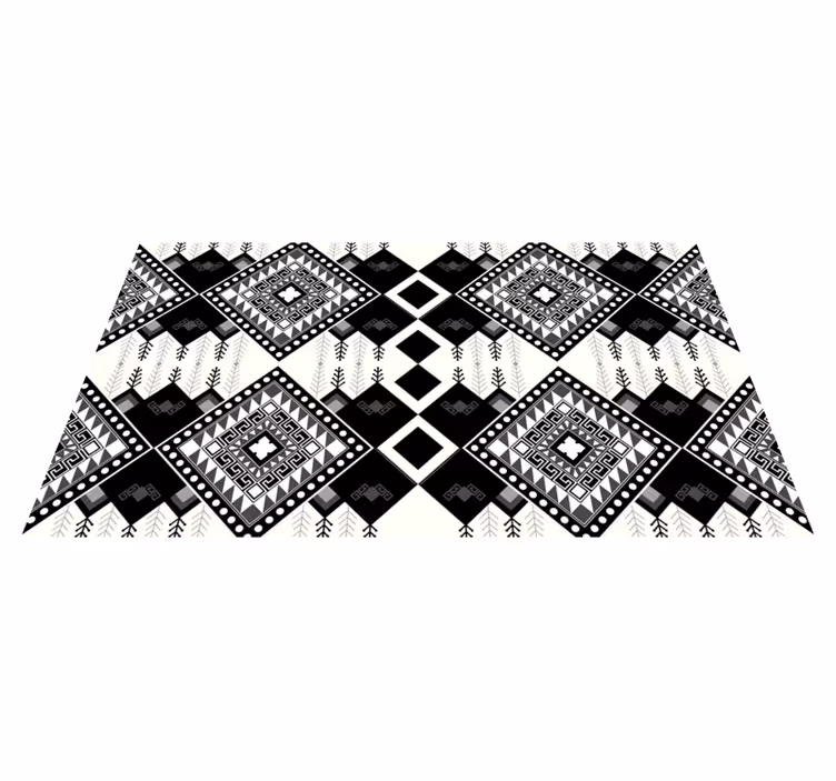 Single-hued motif ethnic vinyl carpet - TenStickers
