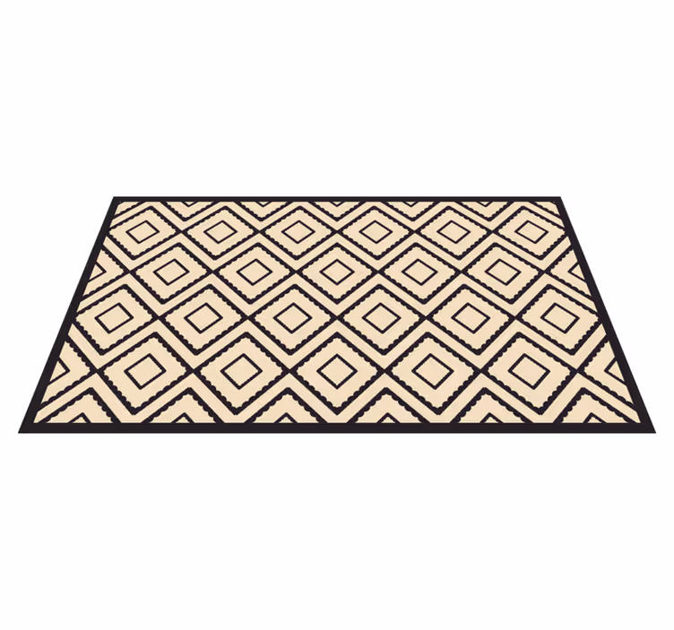 Diamond Patterned Shapes geometric vinyl carpet - TenStickers