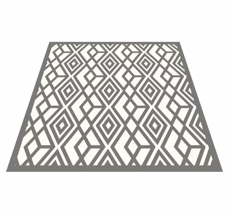Diamond Emblem geometric vinyl carpet - TenStickers