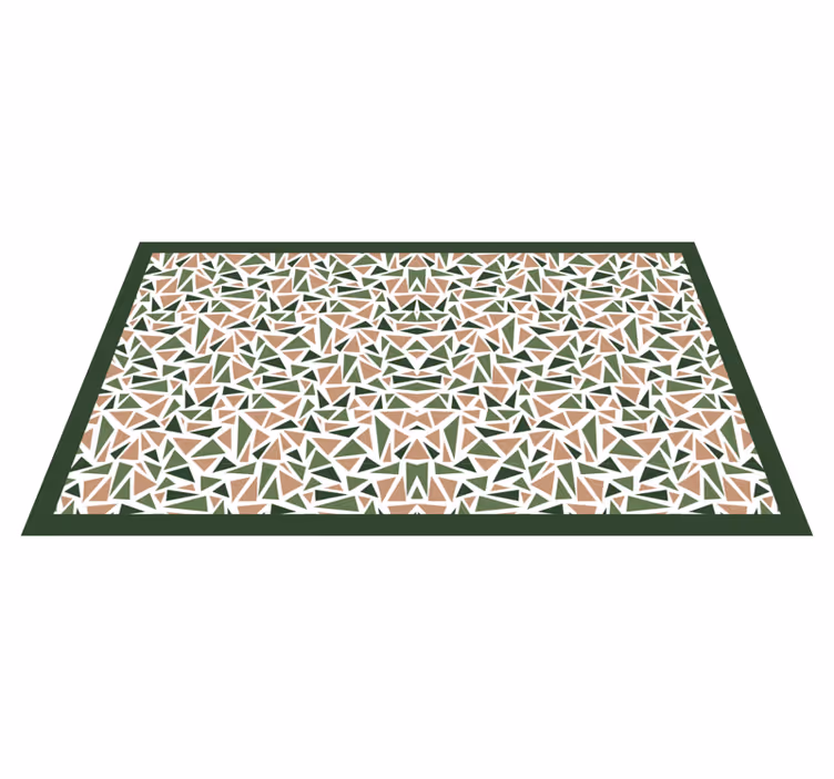 Abstract Triangle Pattern geometric vinyl carpet - TenStickers