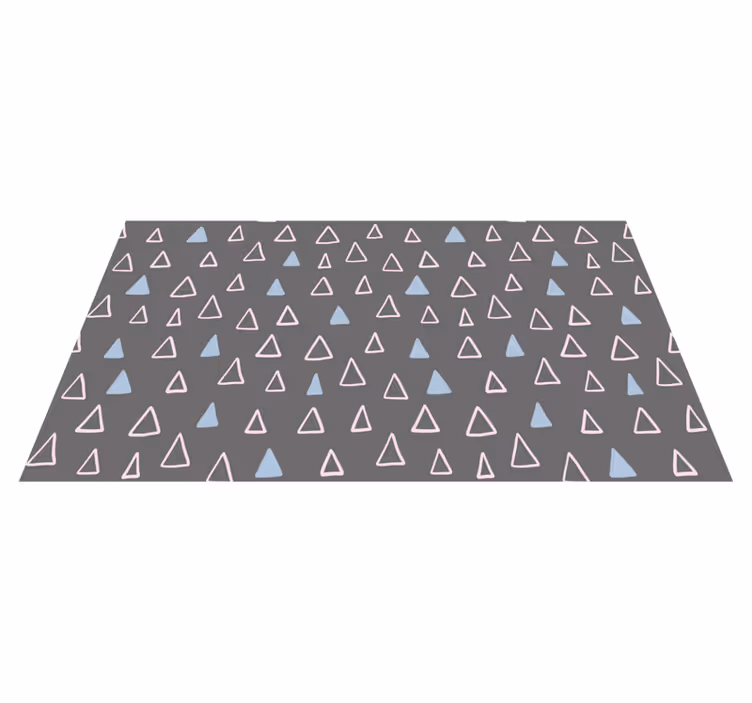 Triangular geometric vinyl carpet - TenStickers