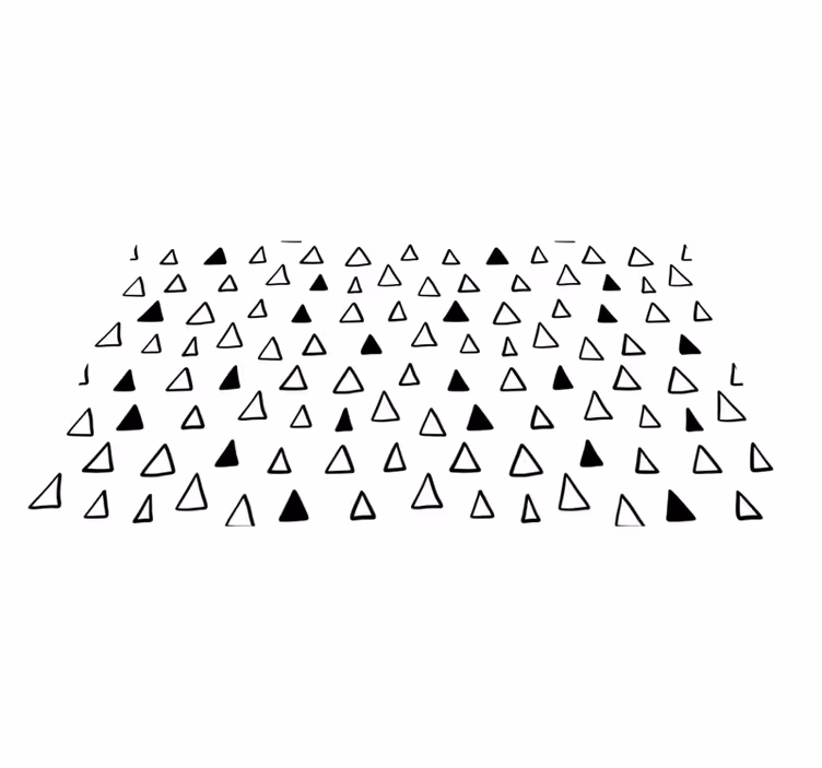 Star vinyl carpet with triangle designs - TenStickers
