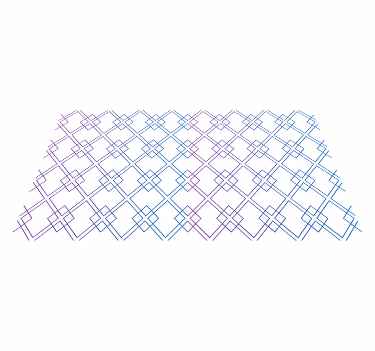 Diamonds and Lines geometric vinyl carpet - TenStickers