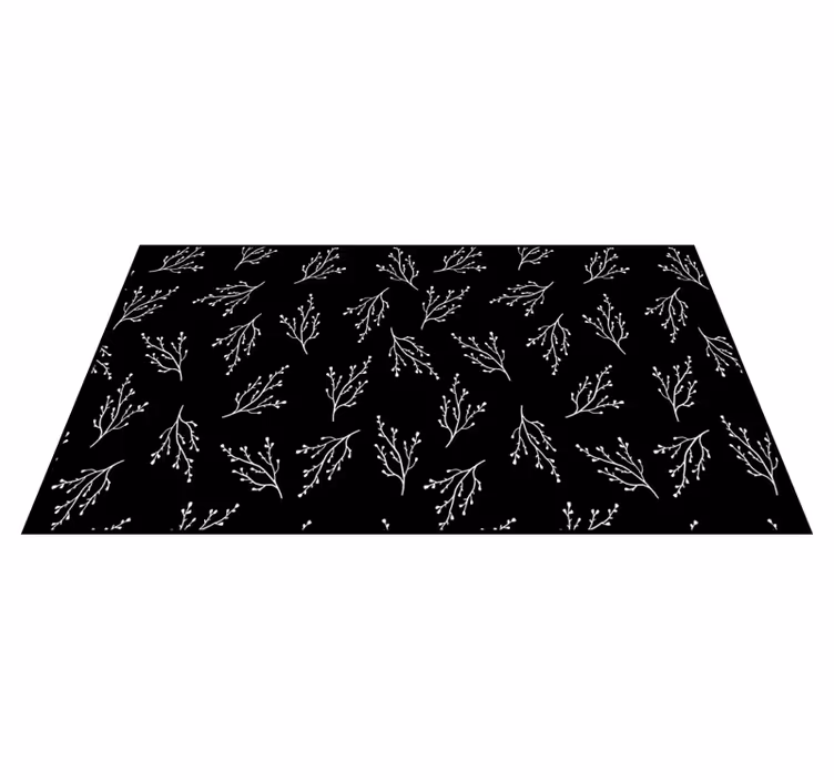 Delicate Branch Patterns nature vinyl carpet - TenStickers