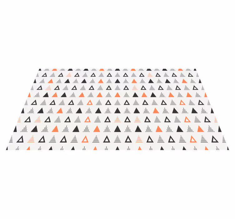 Small triangles pattern nordic vinyl carpet - TenStickers