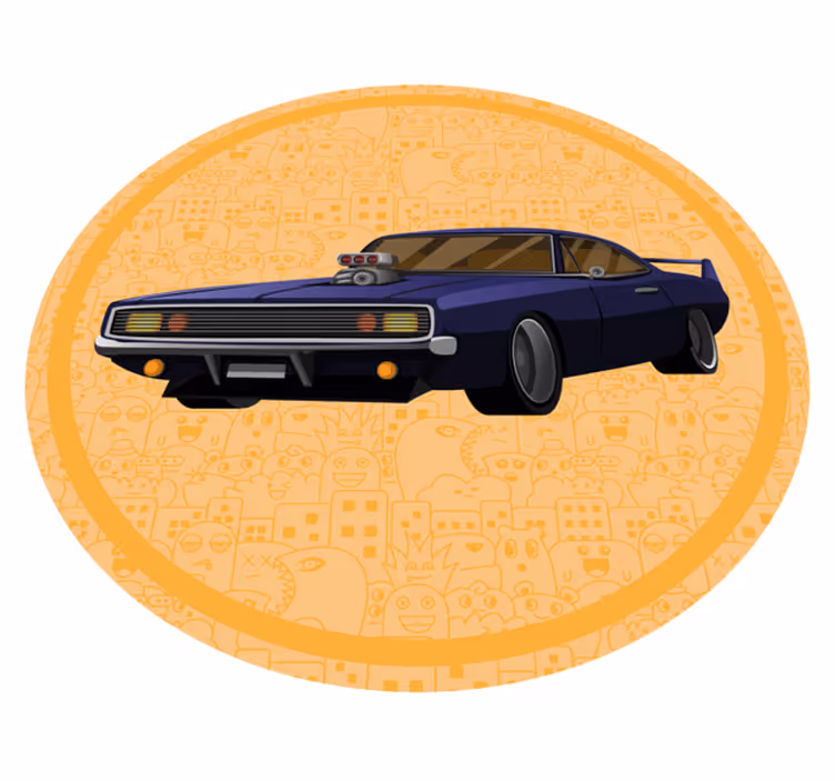 Classic Muscle Car teen vinyl carpet - TenStickers