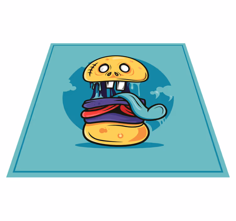 Silly Skull Character teen vinyl carpet - TenStickers