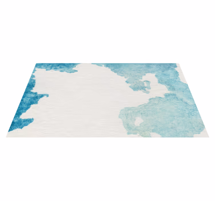 Gentle aqua effect bathroom vinyl carpet - TenStickers