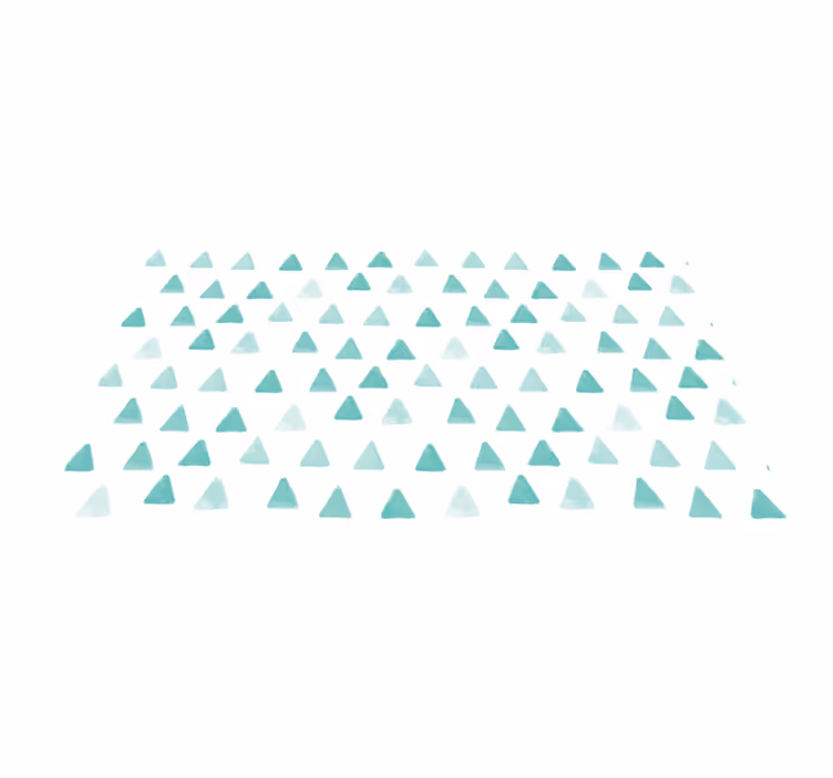 Geometric vinyl carpet with triangular patterns - TenStickers
