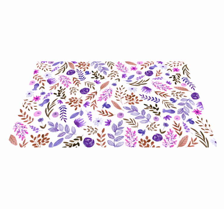 Nature Pattern floral vinyl carpet - TenStickers